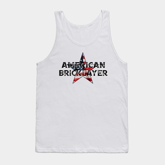 American Bricklayer - Blue Collar Worker Tank Top by BlackGrain